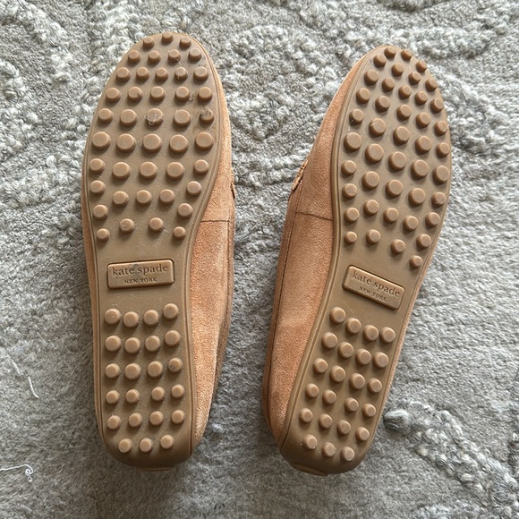 KATE SPADE tan leather loafers flats 8B/ 38.5 EU - Picture 3 of 4